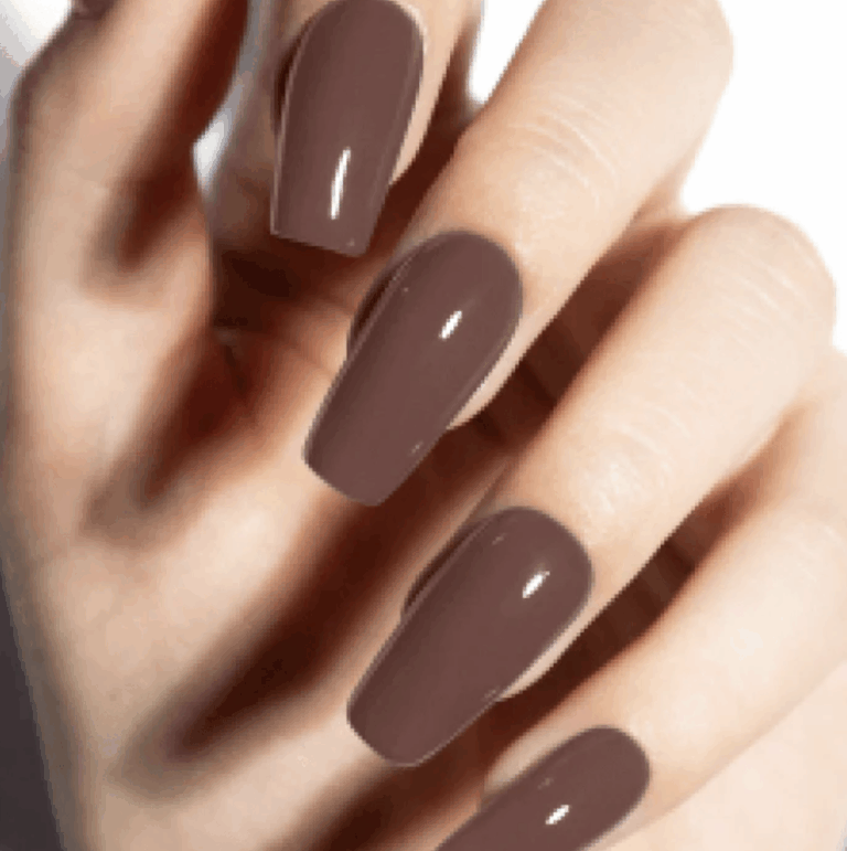 Espresso Colored Nails brown nails
